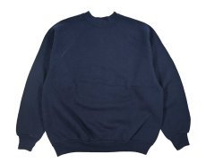 画像1: Used Discus Raglan Sleeve Blank Sweat Shirt Navy made in USA (1)
