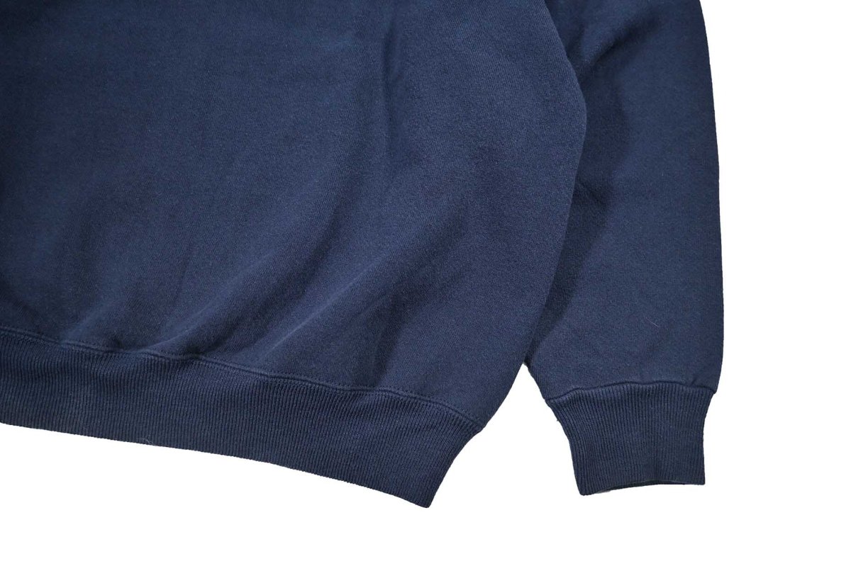 画像3: Used Hanes Raglan Sleeve Blank Sweat Shirt Navy made in USA (3)