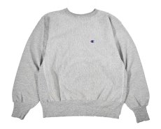 画像1: 90s Used Champion Reverse Weave Sweat Shirt Grey (1)