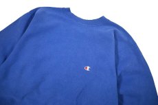 画像2: 90s Used Champion Reverse Weave Sweat Shirt Blue made in USA (2)