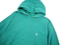 画像2: 90s Used Champion Reverse Weave Sweat Hoodie Jade made in USA (2)
