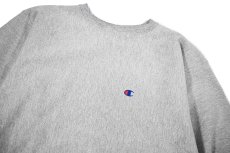 画像2: 90s Used Champion Reverse Weave Sweat Shirt Grey (2)