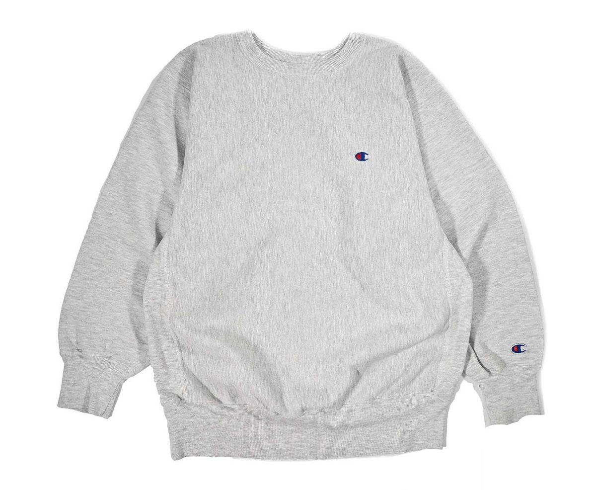 画像1: 90s Used Champion Reverse Weave Sweat Shirt Ash made in USA (1)
