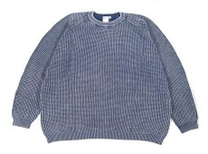 画像1: A.R.P.  Washed Cotton Mineral Breach Oversized Sweater Indigo Blue (1)