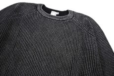 画像2: A.R.P.  Washed Cotton Mineral Breach Oversized Sweater Black (2)