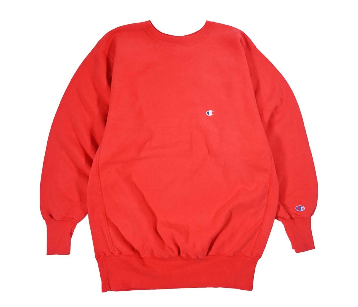 画像1: 90s Used Champion Reverse Weave Sweat Shirt Red made in USA (1)