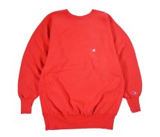 画像1: 90s Used Champion Reverse Weave Sweat Shirt Red made in USA (1)