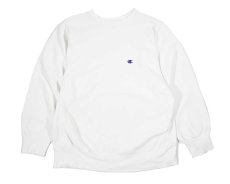 画像1: 80s Used Champion Reverse Weave Sweat Shirt White made in USA (1)