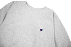 画像2: 90s Used Champion Reverse Weave Sweat Shirt Ash made in USA (2)