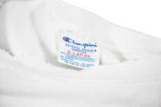 画像4: 80s Used Champion Reverse Weave Sweat Shirt White made in USA (4)