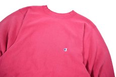 画像2: 90s Used Champion Reverse Weave Sweat Shirt Pink made in USA (2)