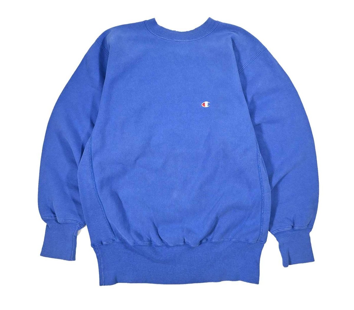 画像1: 90s Used Champion Reverse Weave Sweat Shirt Blue made in USA (1)