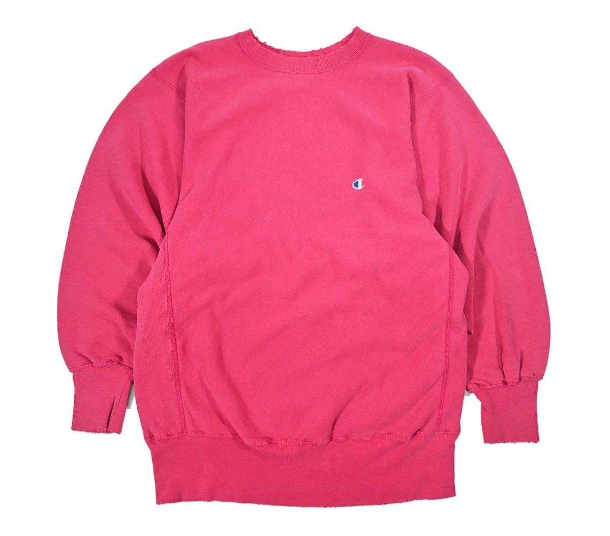 画像1: 90s Used Champion Reverse Weave Sweat Shirt Pink made in USA (1)