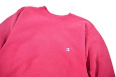 画像2: 90s Used Champion Reverse Weave Sweat Shirt Pink made in USA (2)