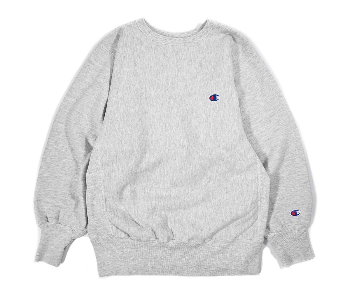 画像1: 90s Used Champion Reverse Weave Sweat Shirt Ash made in USA (1)