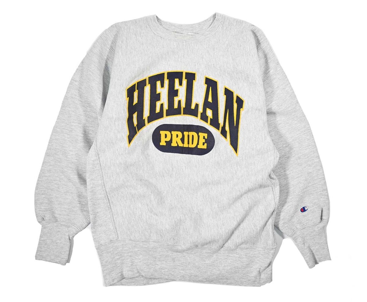 画像1: 90s Used Champion Reverse Weave Sweat Shirt "Heelan Pride" made in USA (1)
