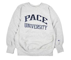 画像1: 90s Used Champion Reverse Weave Sweat Shirt "Pace University" made in USA (1)