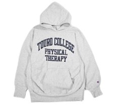 画像1: 90s Used Champion Reverse Weave Sweat Hoodie "Touro College Physical Therapy" made in USA (1)