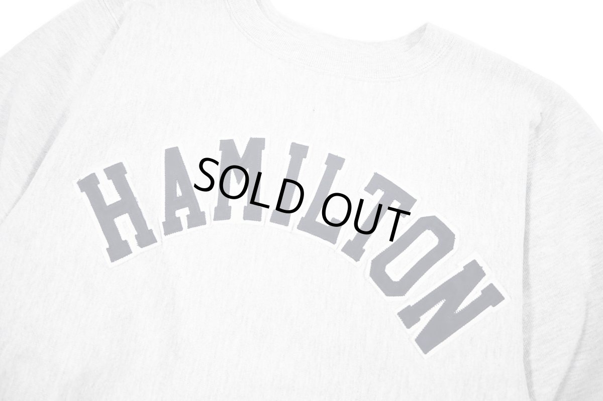 画像2: 90s Used Champion Reverse Weave Sweat Shirt "Hamilton" made in USA (2)