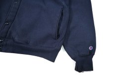 画像3: 90s Used Champion Reverse Weave Snap Cardigan Navy made in USA (3)