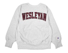 画像1: 90s Used Champion Reverse Weave Sweat Shirt "Wesleyan" (1)