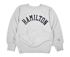 画像1: 90s Used Champion Reverse Weave Sweat Shirt "Hamilton" made in USA (1)