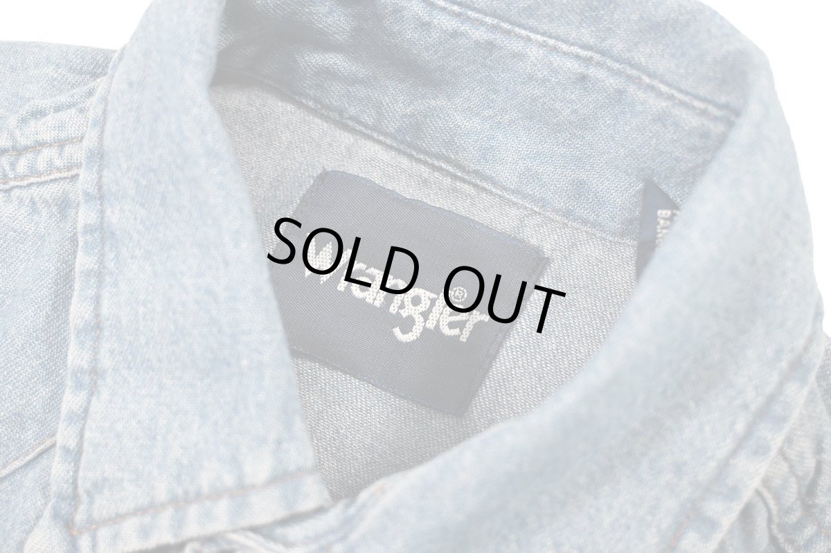 画像5: Used Wrangler Customized Denim Western Shirt (5)