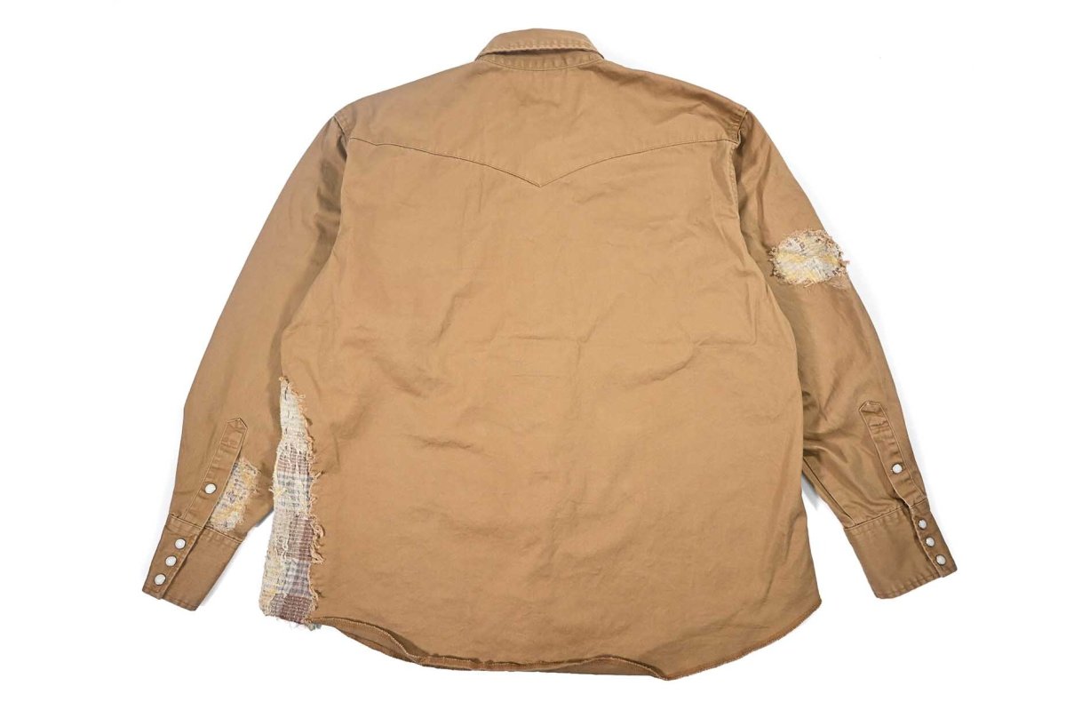 画像2: Used Wrangler Customized Western Shirt Camel (2)