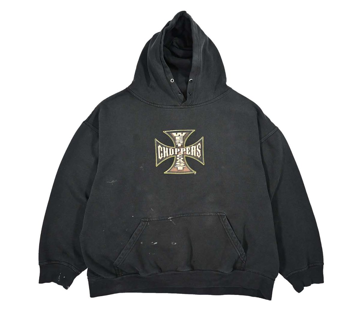 画像1: Used West Coast Choppers Print Sweat Hoodie (1)