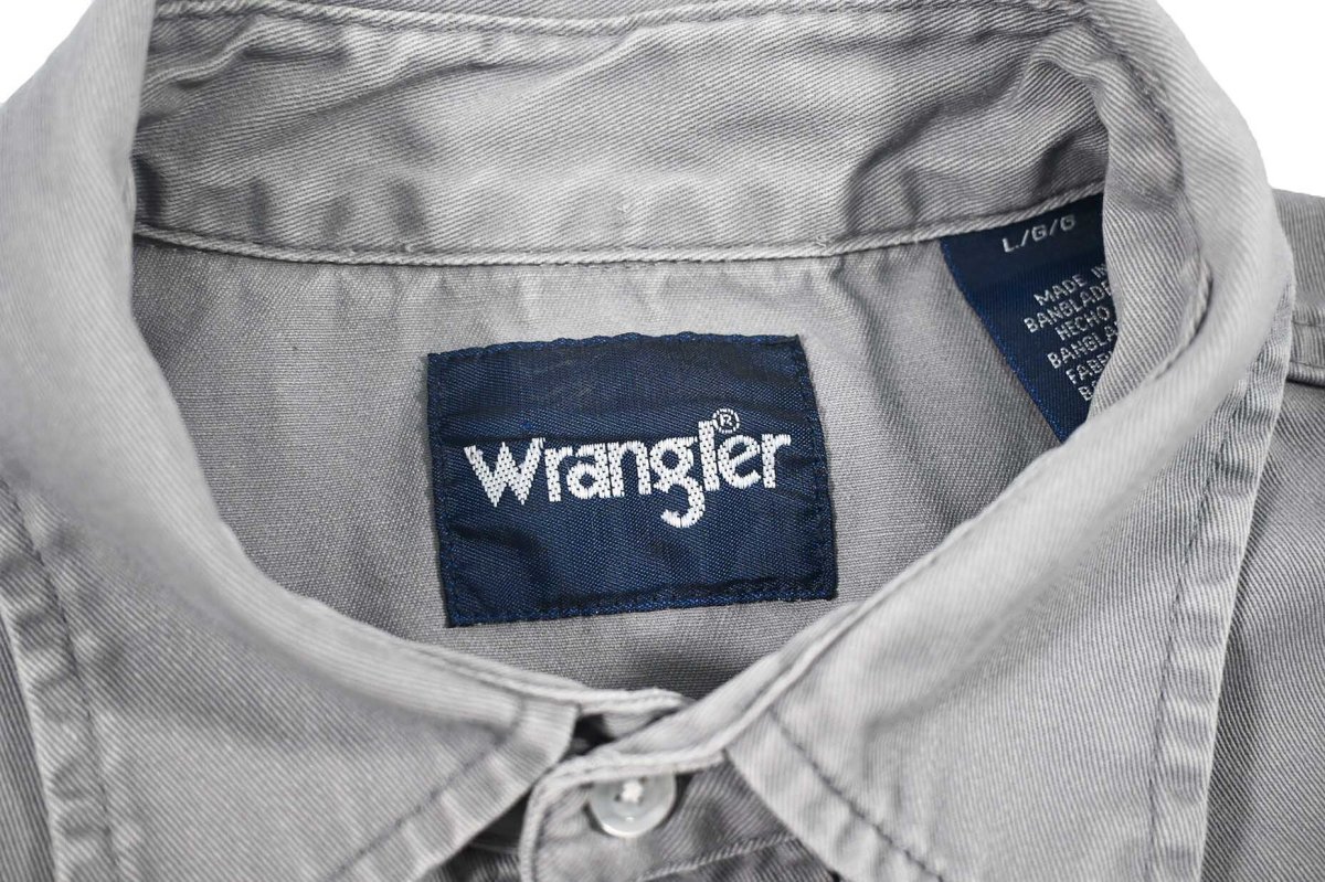 画像5: Used Wrangler Customized Western Shirt Grey (5)