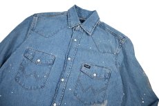 画像3: Used Wrangler Customized Denim Western Shirt (3)