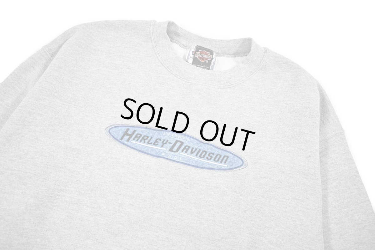 画像2: Used Harley-Davidson Embroidered Sweat Shirt (2)