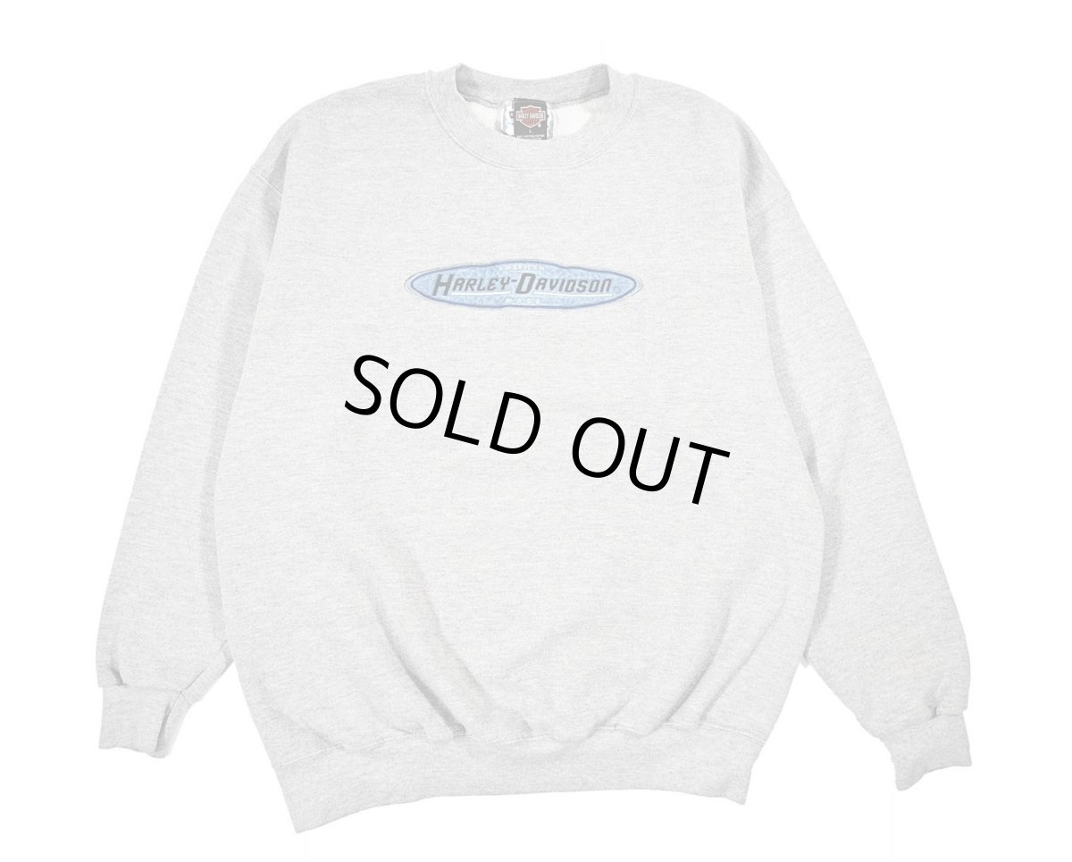 画像1: Used Harley-Davidson Embroidered Sweat Shirt (1)