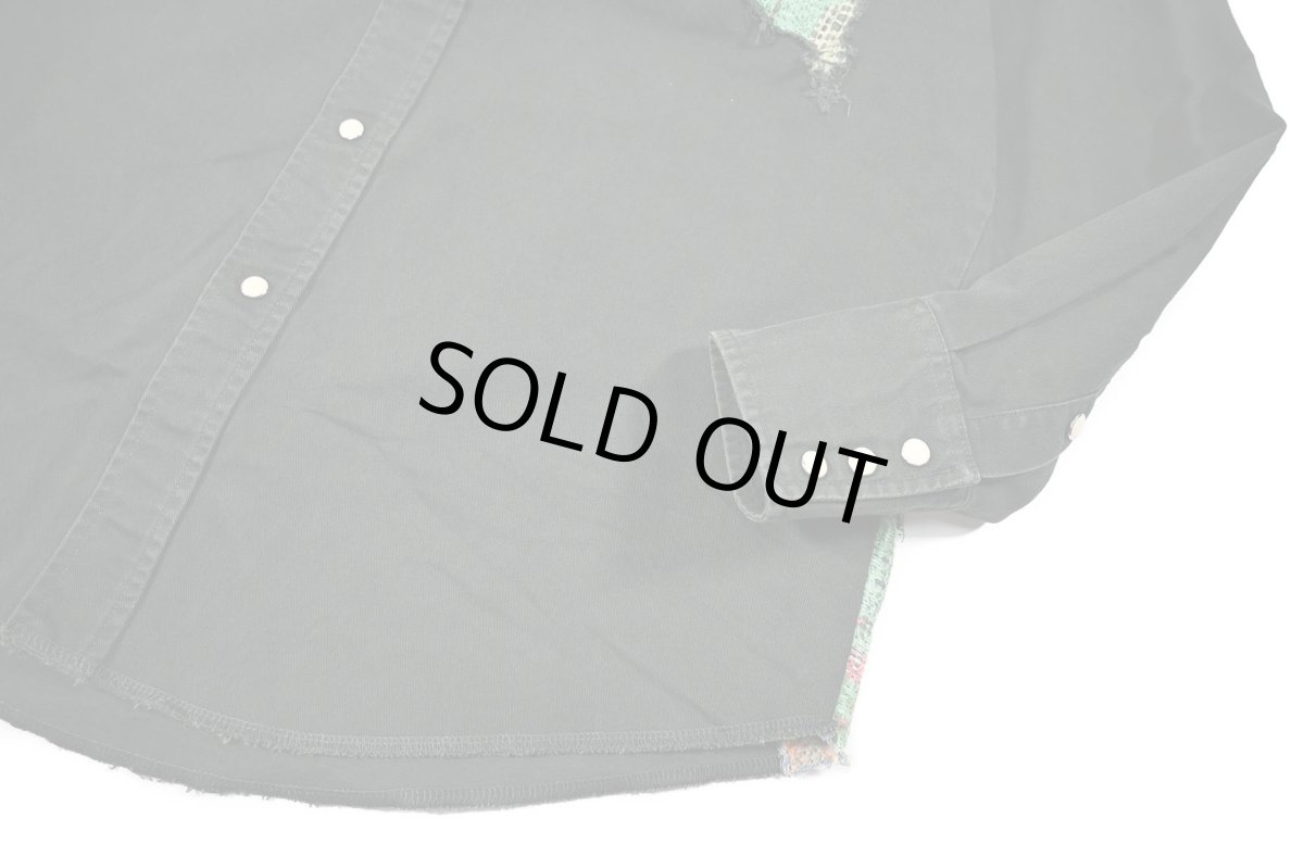 画像4: Used Wrangler Customized Western Shirt Green (4)