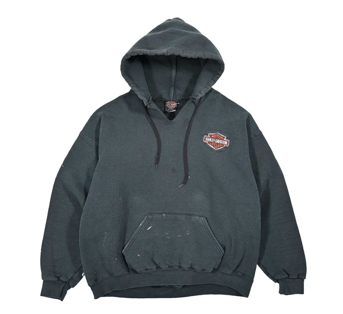 画像1: Used Harley-Davidson Print Sweat Hoodie made in USA (1)