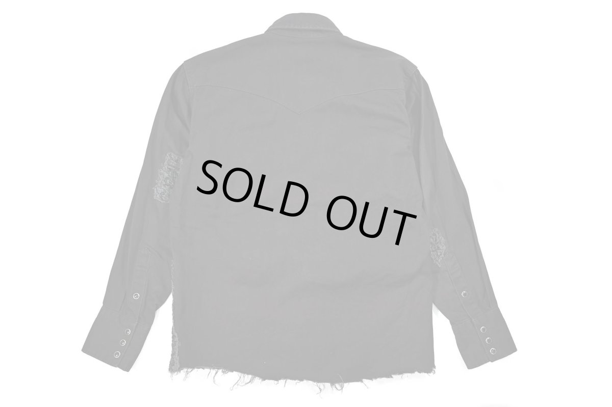 画像2: Used Wrangler Customized Western Shirt Black (2)