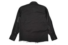 画像2: Used Wrangler Customized Western Shirt Black (2)