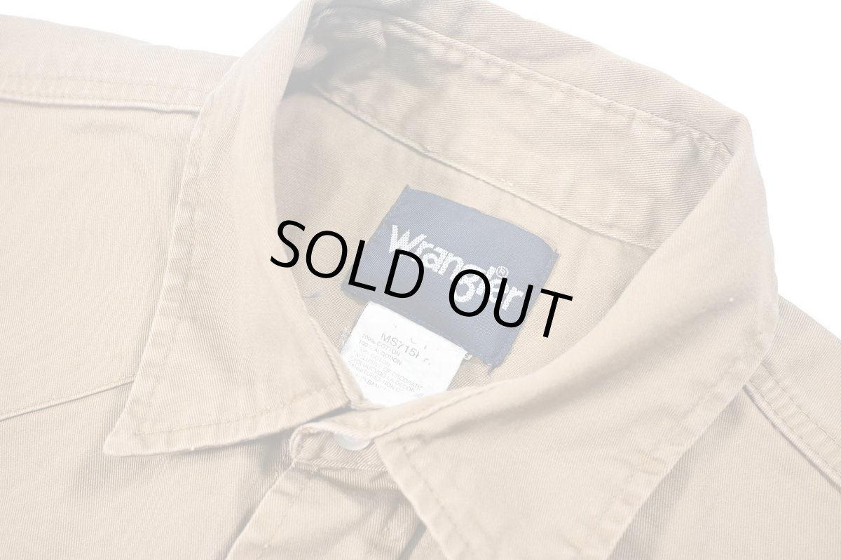 画像5: Used Wrangler Customized Western Shirt Camel (5)