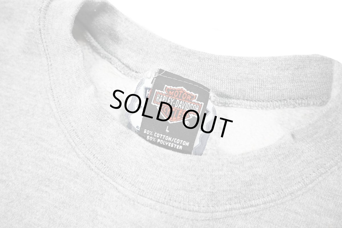画像4: Used Harley-Davidson Embroidered Sweat Shirt (4)