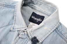 画像5: Used Wrangler Customized Denim Western Shirt (5)