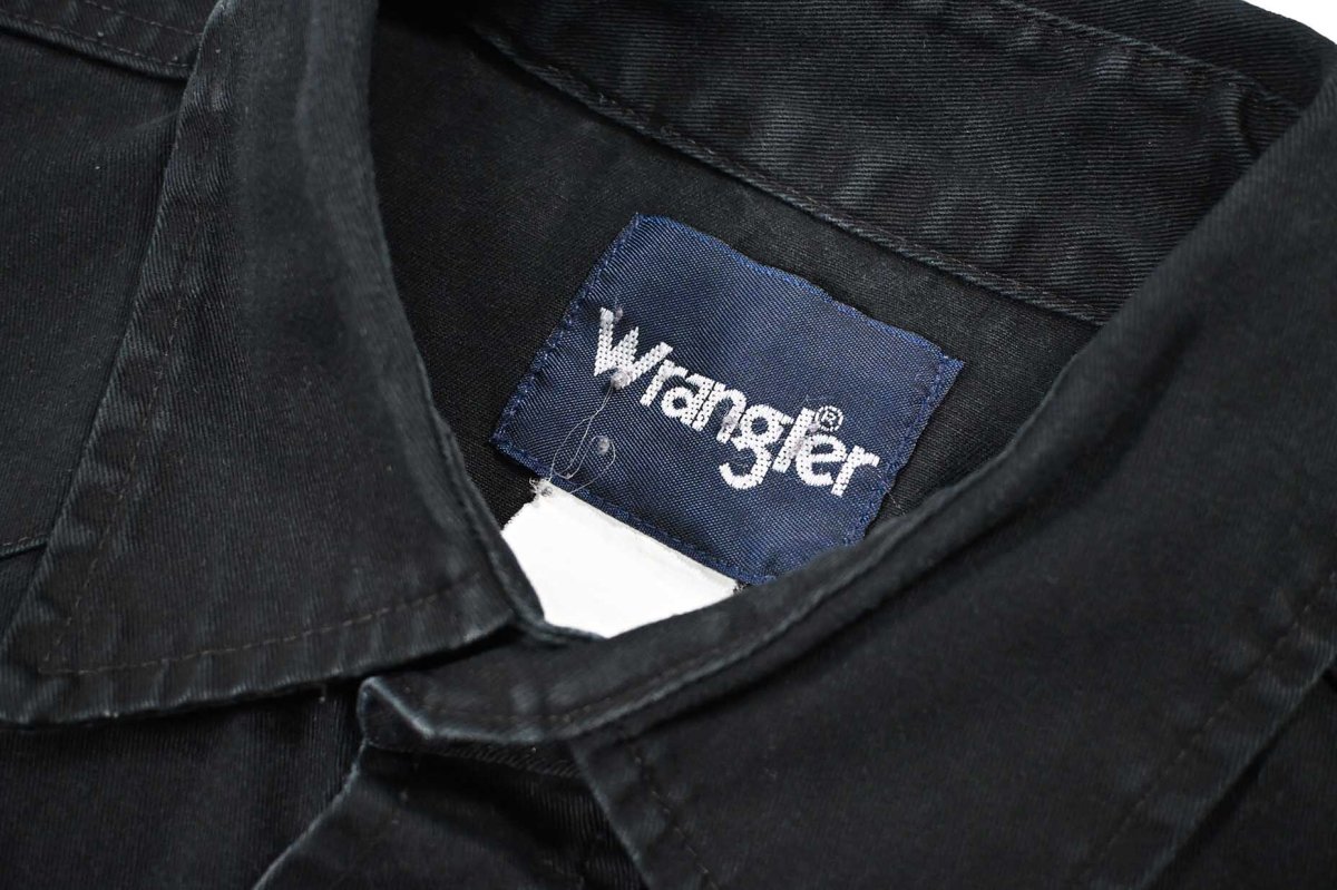 画像5: Used Wrangler Customized Western Shirt Black (5)