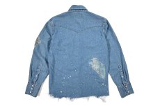 画像2: Used Wrangler Customized Denim Western Shirt (2)