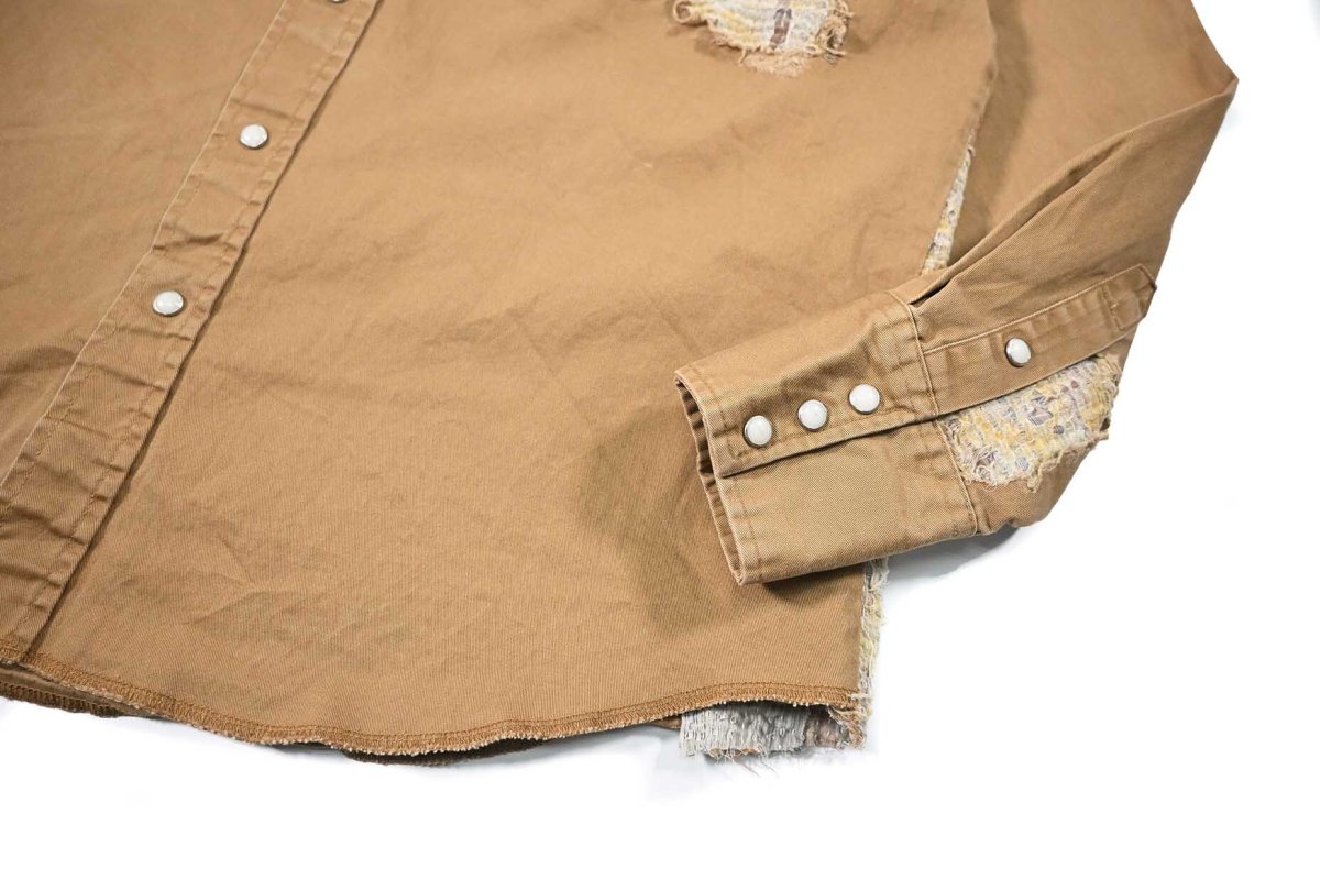 画像4: Used Wrangler Customized Western Shirt Camel (4)