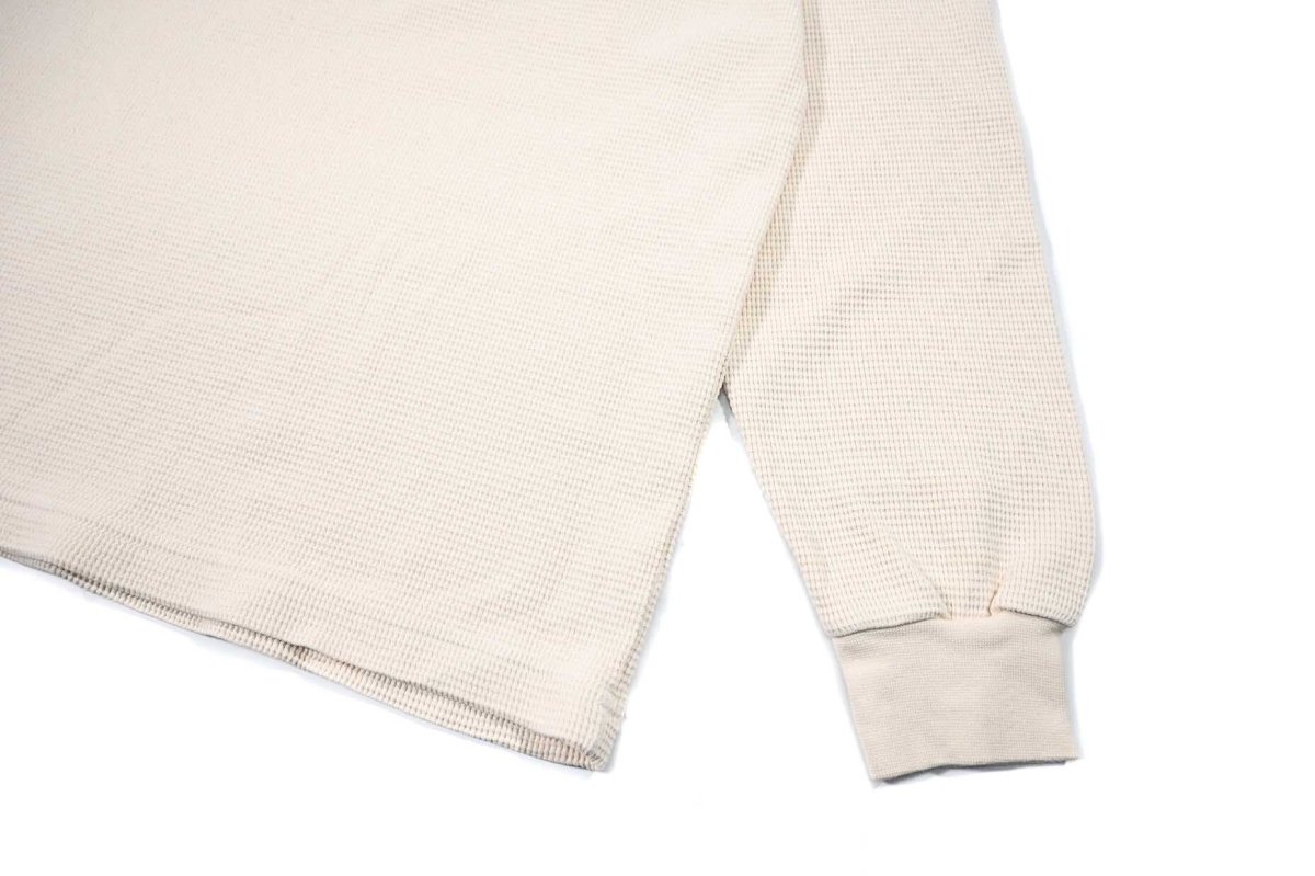画像3: Los Angeles Apparel Garment L/S Heavy Thermal Crew Neck Creme ロサンゼルス アパレル (3)
