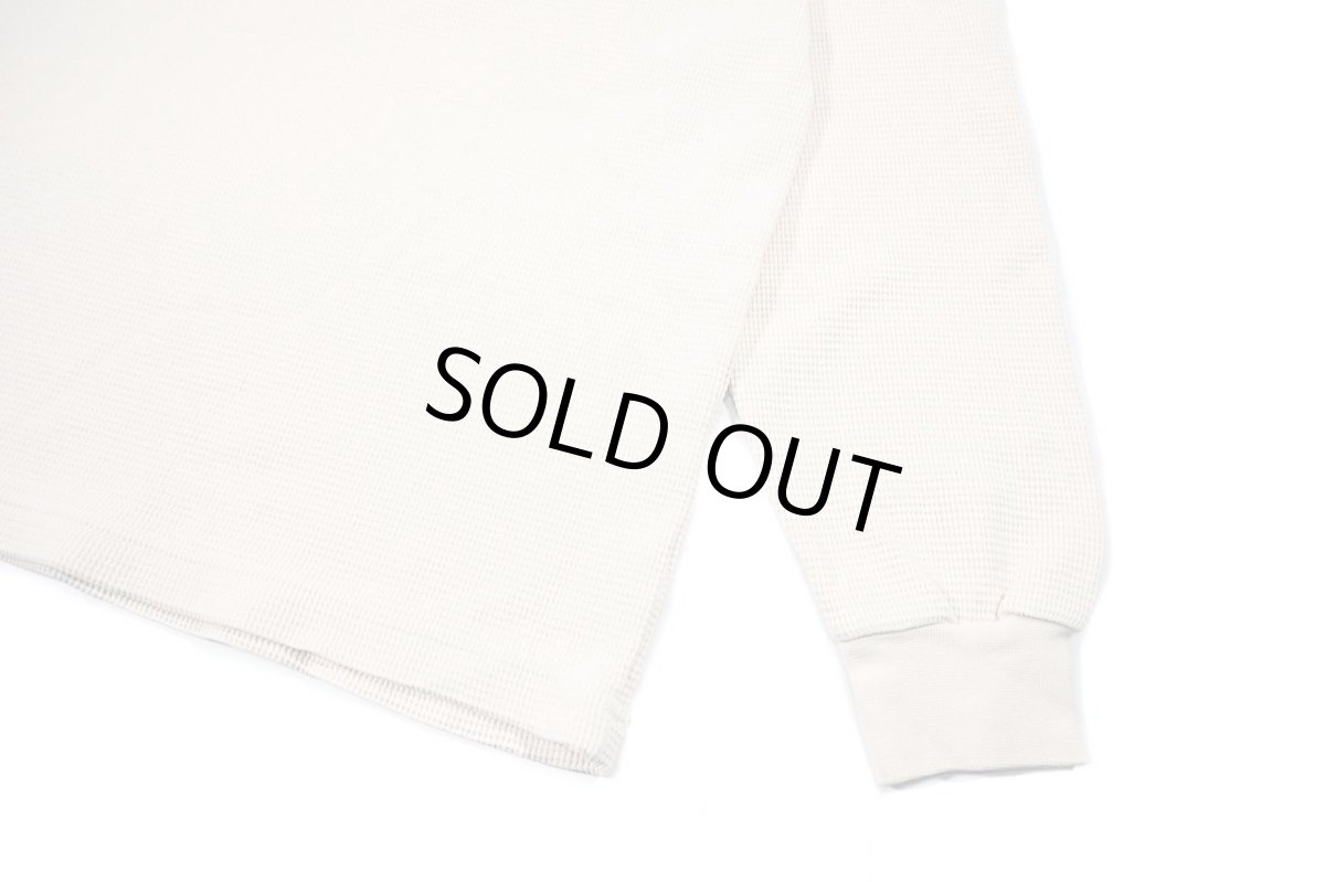 画像3: Los Angeles Apparel Garment L/S Heavy Thermal Crew Neck Creme ロサンゼルス アパレル (3)