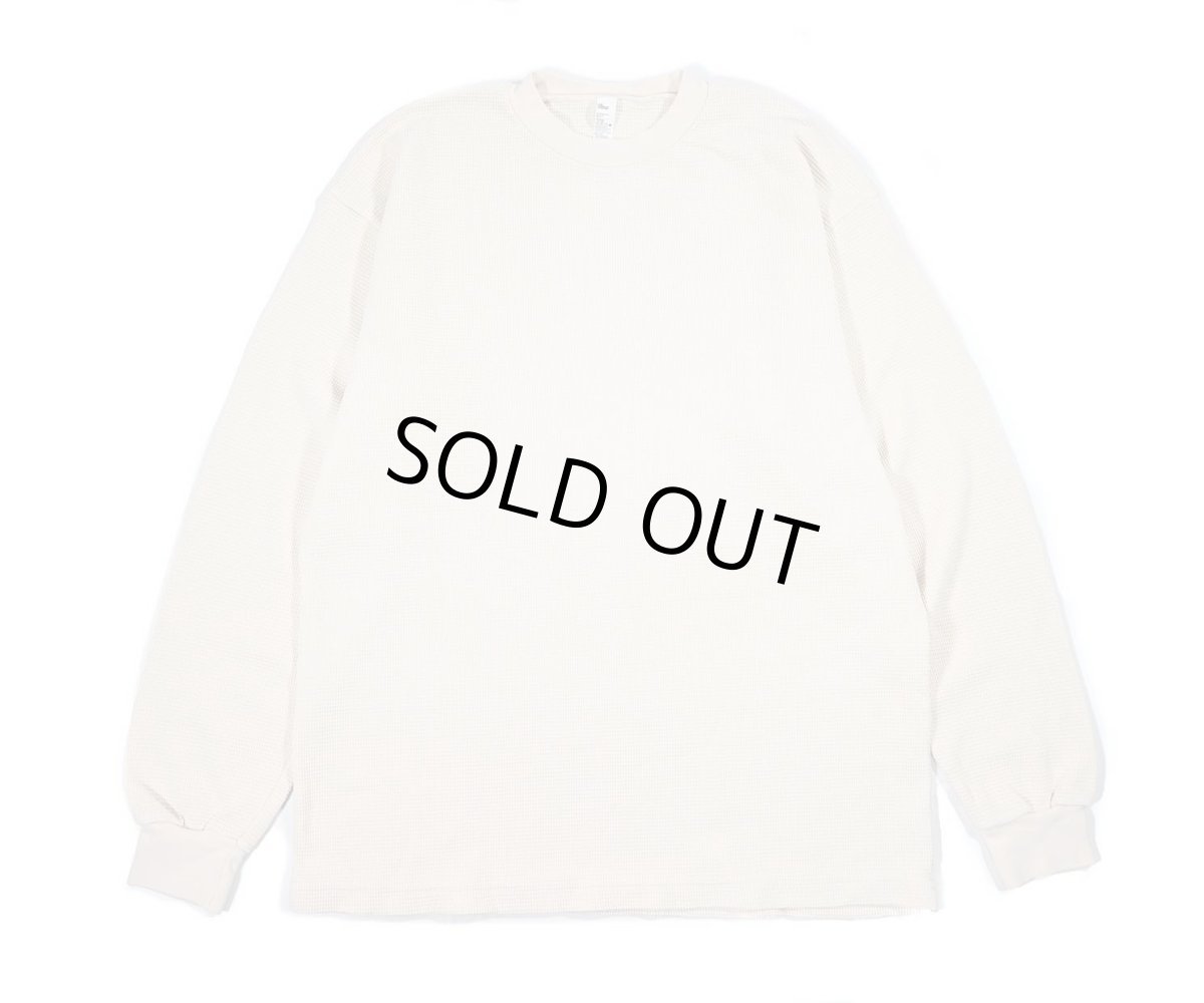 画像1: Los Angeles Apparel Garment L/S Heavy Thermal Crew Neck Creme ロサンゼルス アパレル (1)
