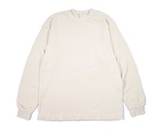 画像1: Los Angeles Apparel Garment L/S Heavy Thermal Crew Neck Creme ロサンゼルス アパレル (1)