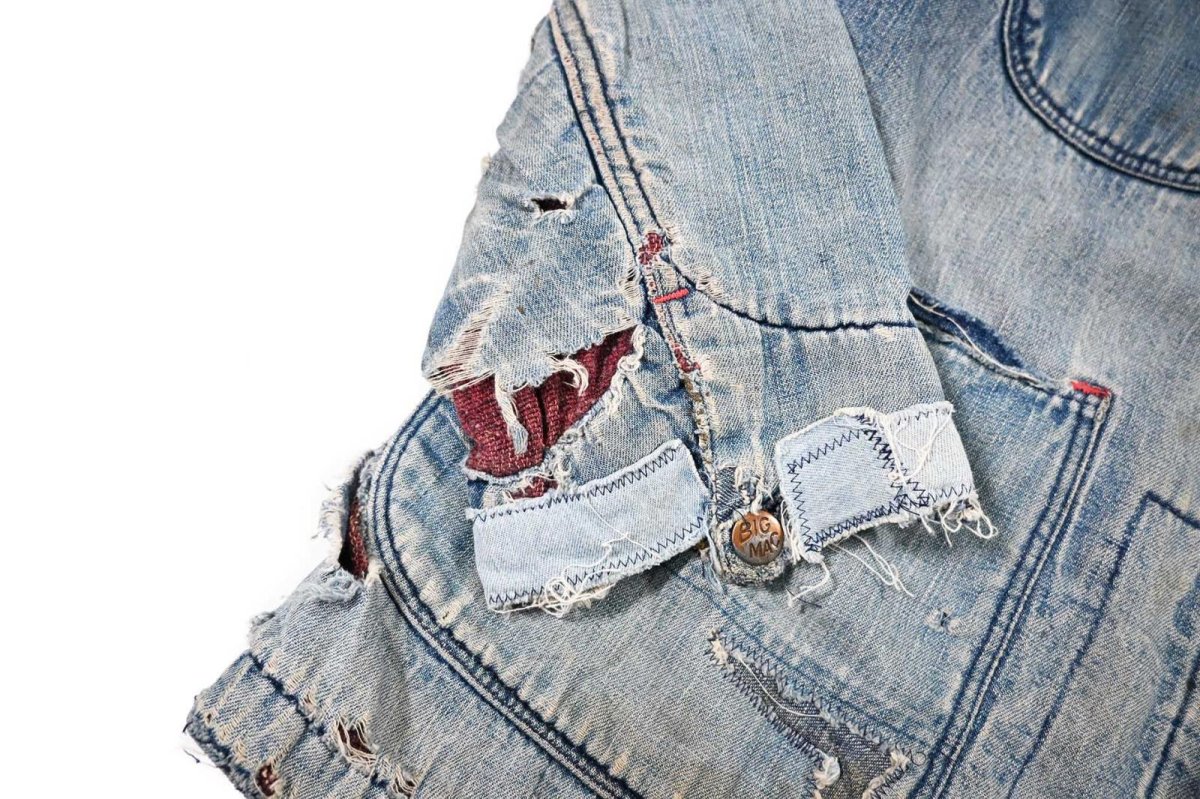 画像6: 60s Used Big Mac Denim Coverall Blanket Liner (6)