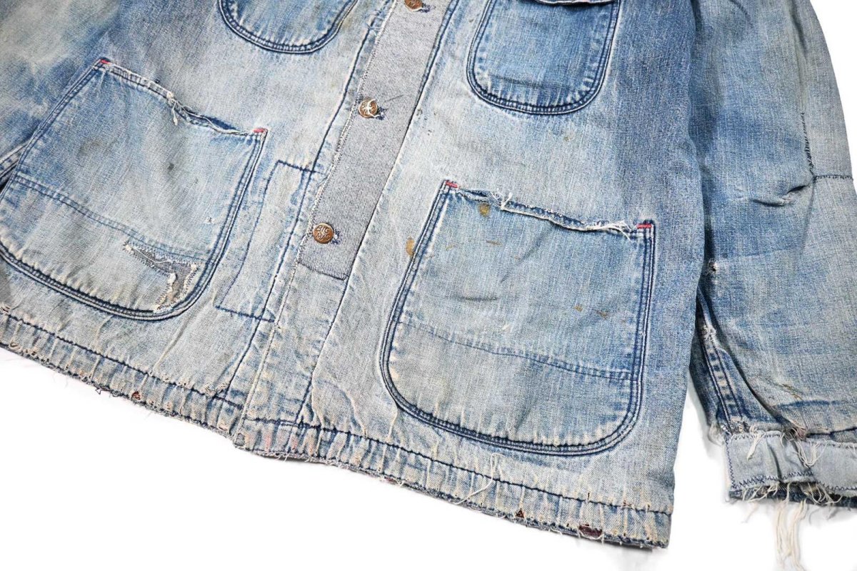 画像4: 60s Used Big Mac Denim Coverall Blanket Liner (4)