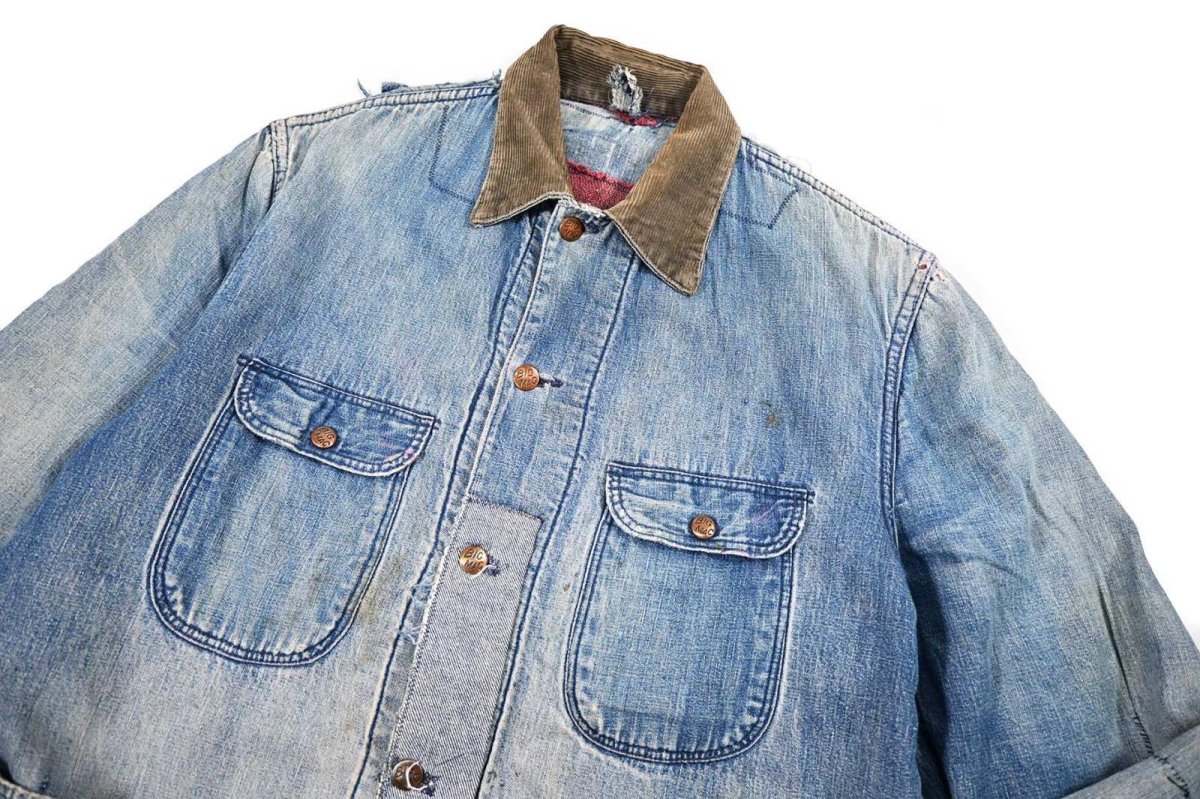 画像3: 60s Used Big Mac Denim Coverall Blanket Liner (3)